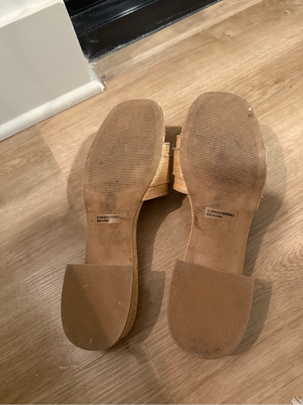 Dolce Vita Woven Buckle Slide Sandals in Natural Tan - Picture 4 of 4